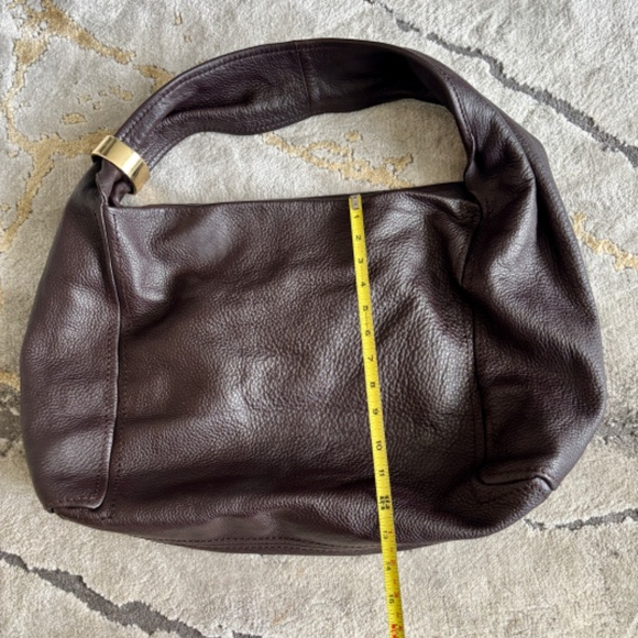 Jimmy Choo Saba Hobo Bag Chocolate Brown Leather - Picture 8 of 12